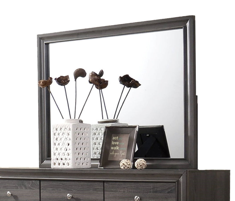 Galaxy Home Matrix White Dresser and Mirror