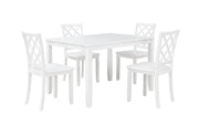 2 New Classic Furniture Trellis White Dining Chairs