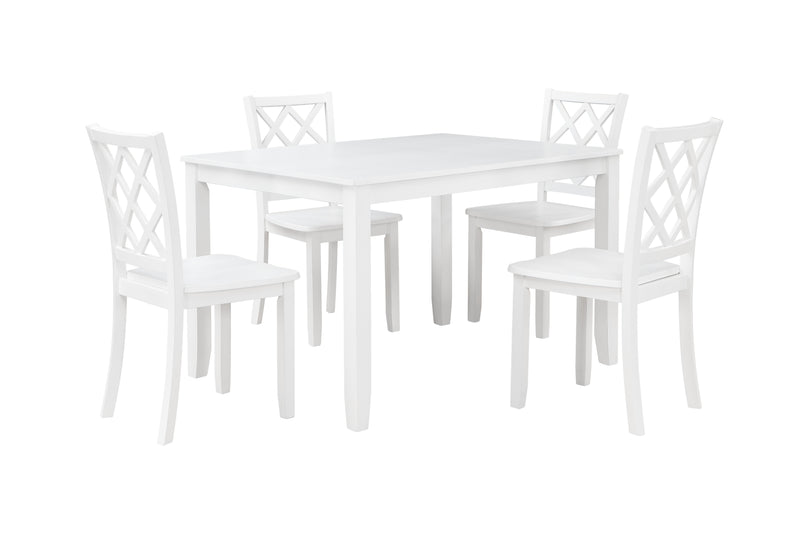 2 New Classic Furniture Trellis White Dining Chairs