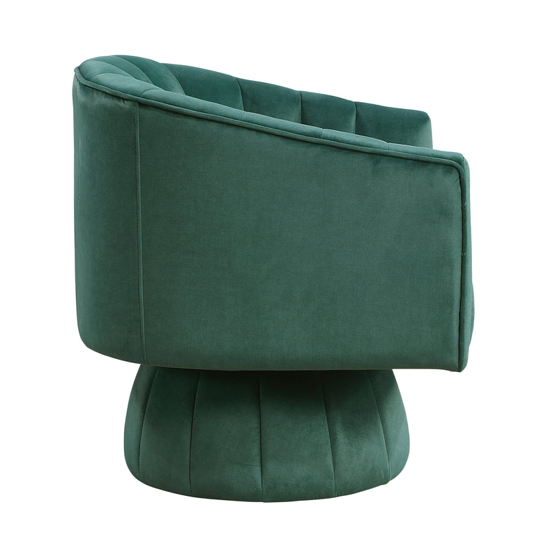 Home Elegance Bristol Teal Swivel Chair