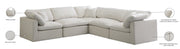 Meridian Furniture Plush Cream Modular 5pc Sectional