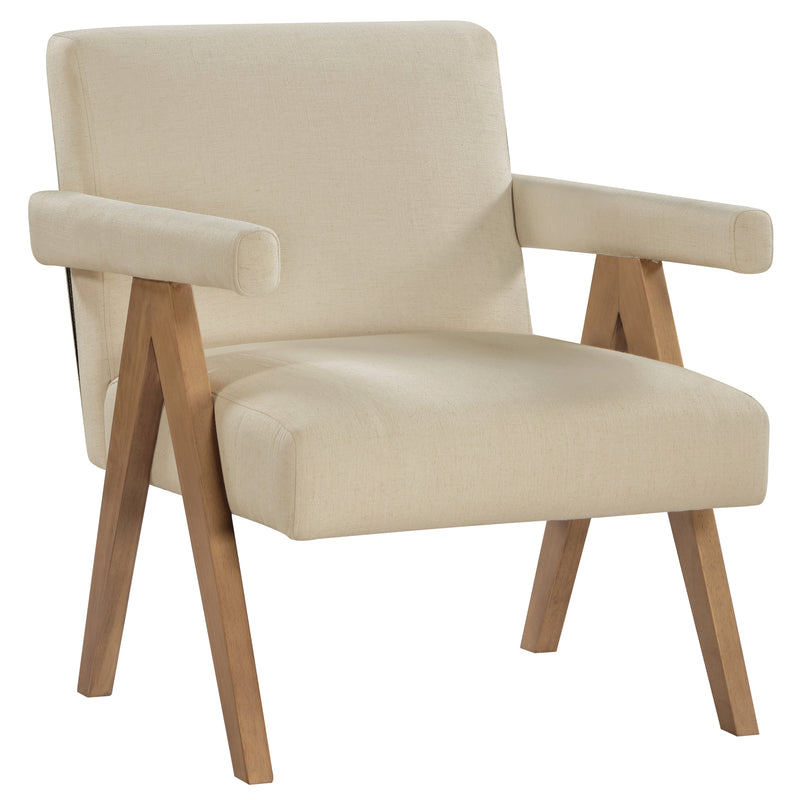 Steve Silver Helen Brown Cream Accent Chair