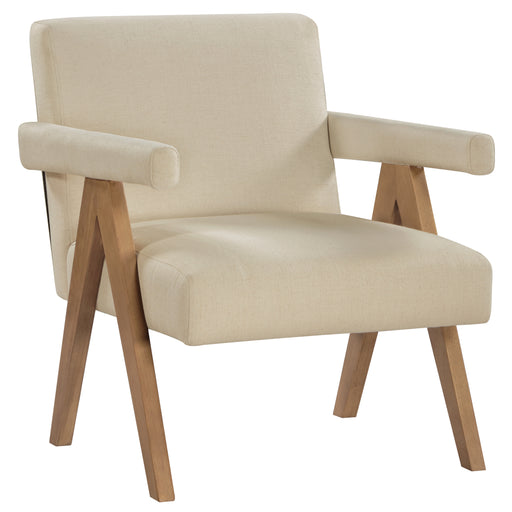 Steve Silver Helen Brown Cream Accent Chair