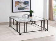 Coaster Furniture Adri Black Square Coffee Table