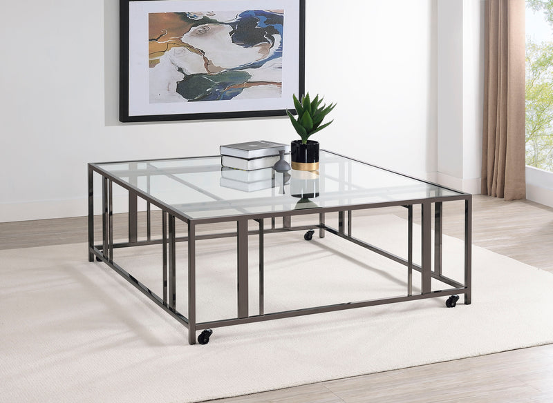 Coaster Furniture Adri Black Square Coffee Table