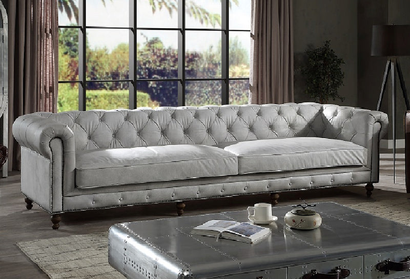 Acme Furniture Ofer Vintage White Sofa