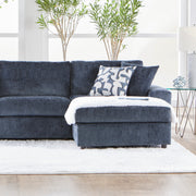 New Classic Furniture Tristan Indigo Blue 2pc Chaise Sectional