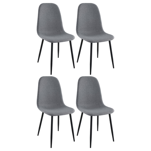 4 Coaster Furniture Dennison Grey Dining Side Chairs