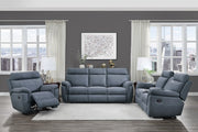 Home Elegance Clifton Blue 3pc Living Room Set