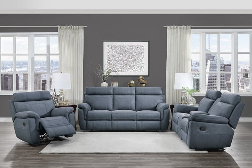 Home Elegance Clifton Blue 3pc Living Room Set