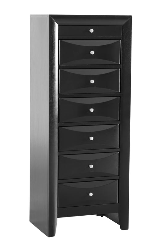 Glory Furniture Marilla Black 7 Drawers Lingerie Chest