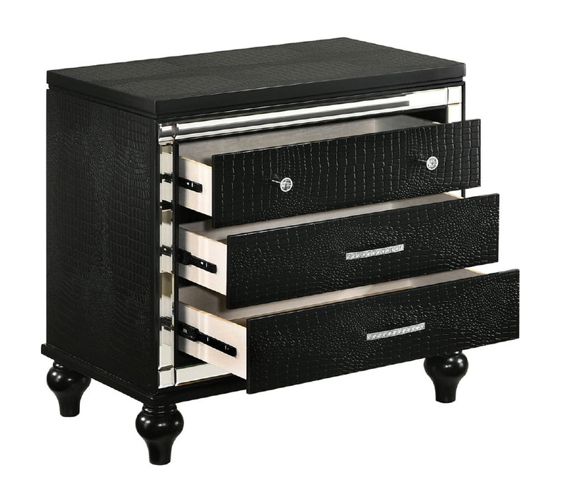New Classic Furniture Valentino Black Nightstand