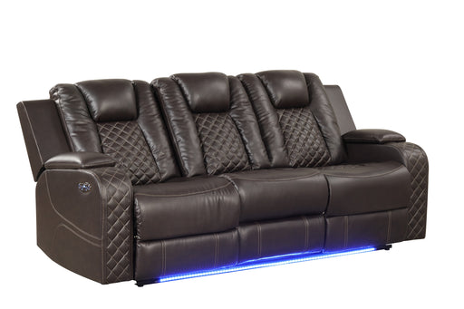 Galaxy Home Benz Ice LED Power Reclining 3pc Living Room Set