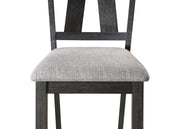 2 Crown Mark Maribelle Wheat Charcoal Side Chairs