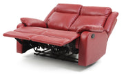 Glory Furniture Ward Black Faux Leather Double Reclining Love Seat