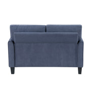 Home Elegance Aliana Blue Love Seat