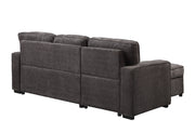 Global Furniture U0203 Dark Grey Reversible Pull Out Sofa Bed
