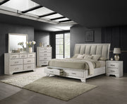 Crown Mark Jaymes White Mist Dresser and Mirror
