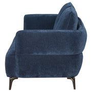 Coaster Furniture Lively Blue Track Arm Loveseat