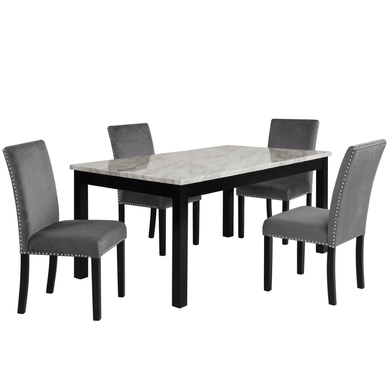 New Classic Furniture Celeste Black 64 Inch Dining Table