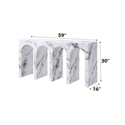 Acme Furniture Fritzy White Console Table
