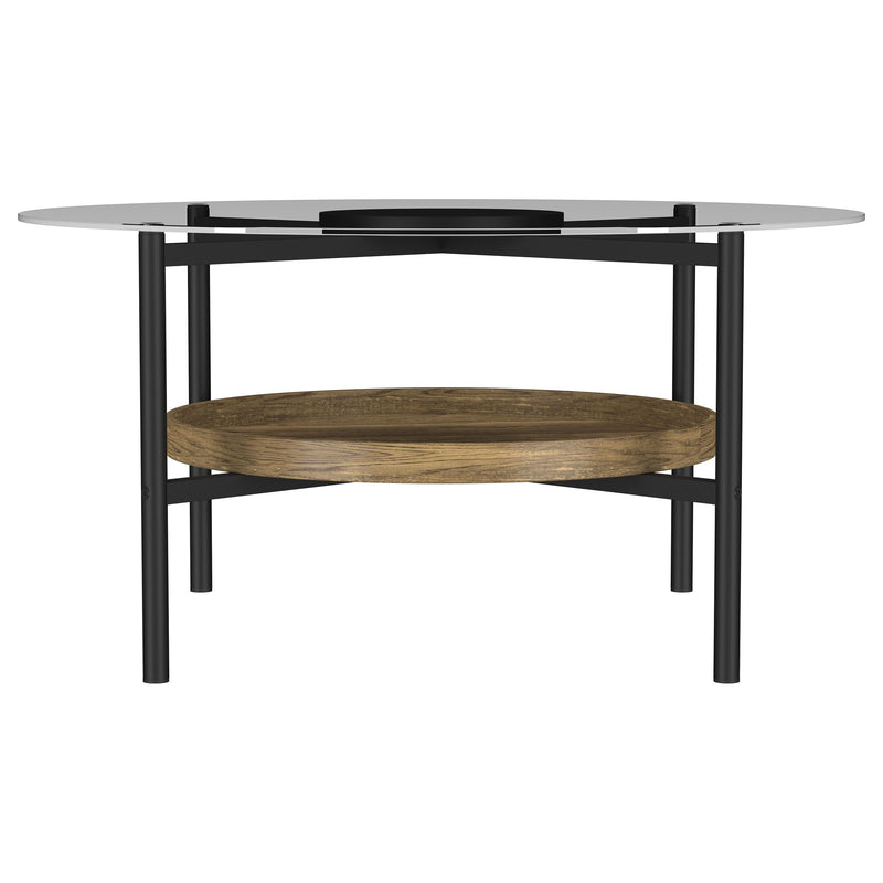 Coaster Furniture Delfin Brown Coffee Table