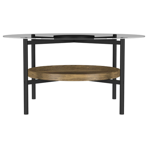 Coaster Furniture Delfin Brown Coffee Table