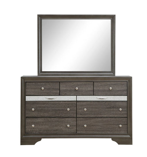 Glory Furniture Madrid White Dresser and Mirror