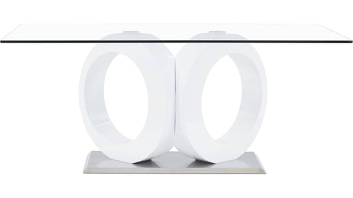 Global Furniture D9002 White Black 5pc Dining Room Set