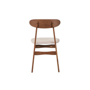 2 New Classic Furniture Morocco Walnut Dark Gray Dining Chairs