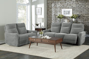 Home Elegance Edition Gray 2pc Power Living Room Set