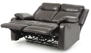 Glory Furniture Ward Pearl Faux Leather Double Reclining Love Seat
