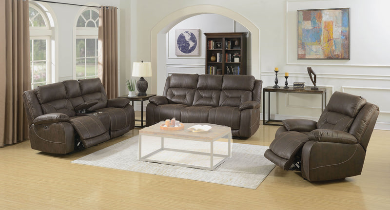 Steve Silver Aria Saddle Brown Power Recliner Sofa