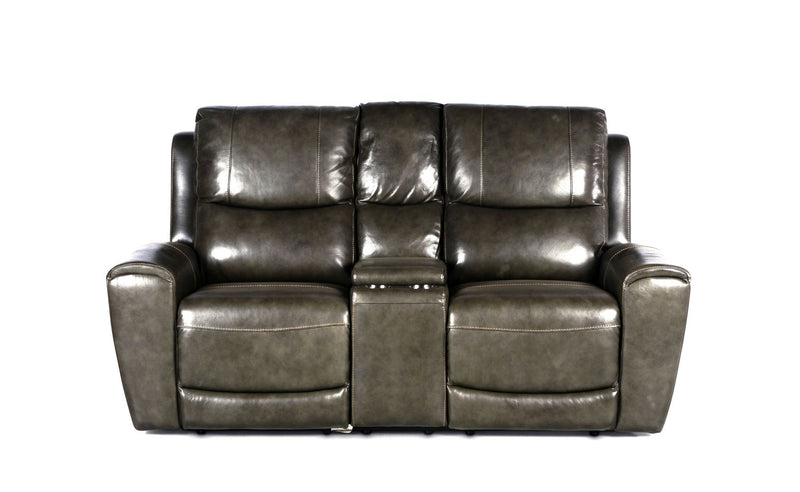 Steve Silver Laurel Grey Power Reclining Console Loveseat