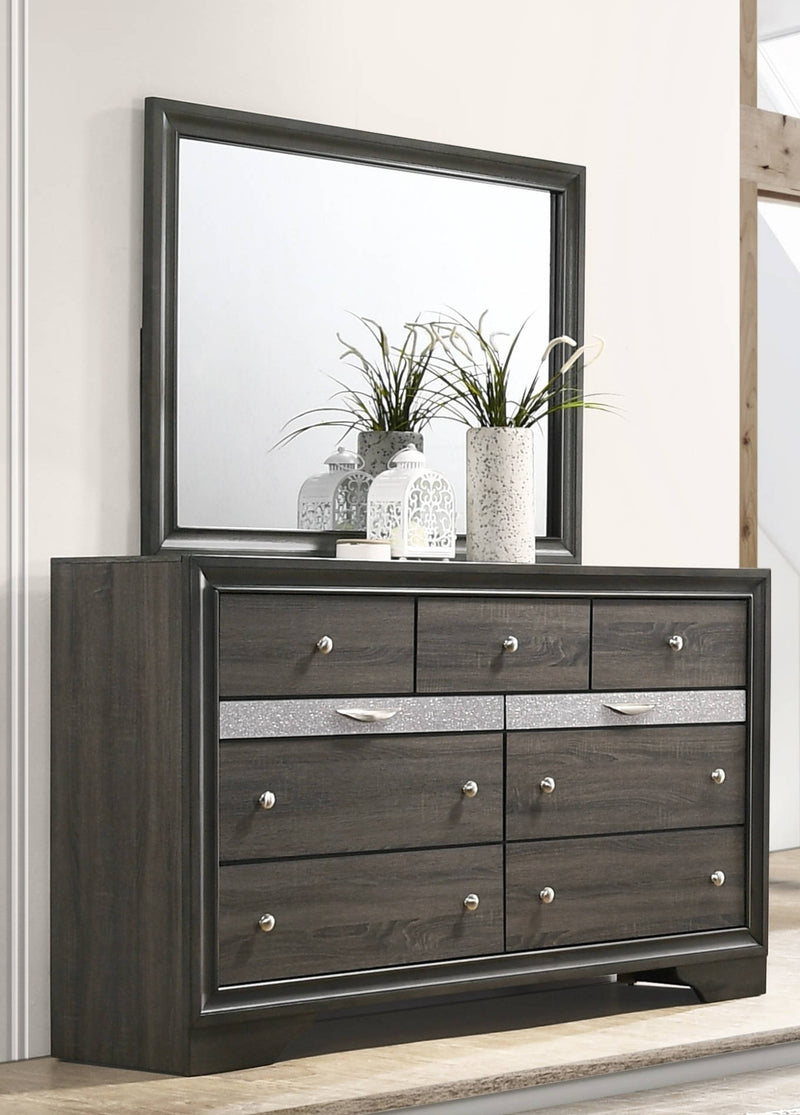 Acme Furniture Naima Gray Dresser and Mirror
