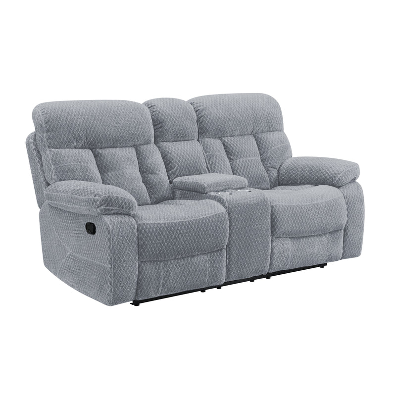 New Classic Furniture Bravo Light Gray Console Loveseat