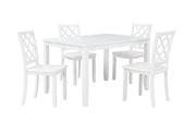2 New Classic Furniture Trellis White Dining Chairs