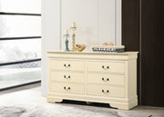 Glory Furniture Louis Phillipe Black 6 Drawers Dresser