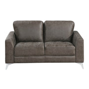 Home Elegance Cazon Brown Gray Love Seat