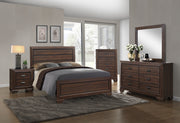 Crown Mark Farrow Chocolate Woodgrain Night Stand