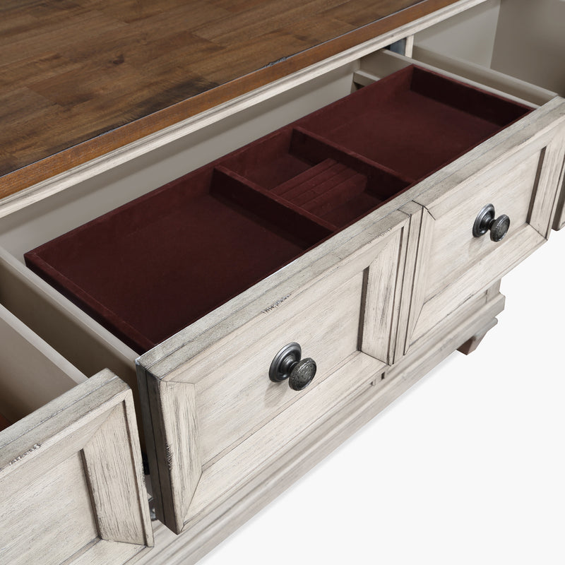 New Classic Furniture Mariana Vintage Creme Dresser