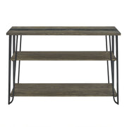 Steve Silver Harper Brown Sofa Table with Sintered Stone Inlay