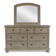New Classic Furniture Allegra Gray Pewter Dresser And Mirror
