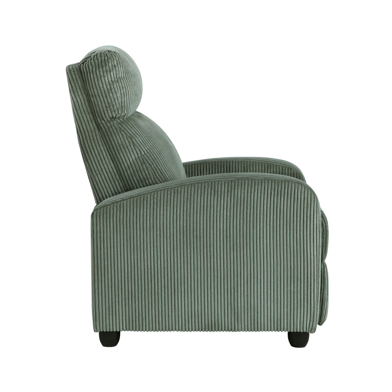 Home Elegance Parsons Gray Push Back Reclining Chair