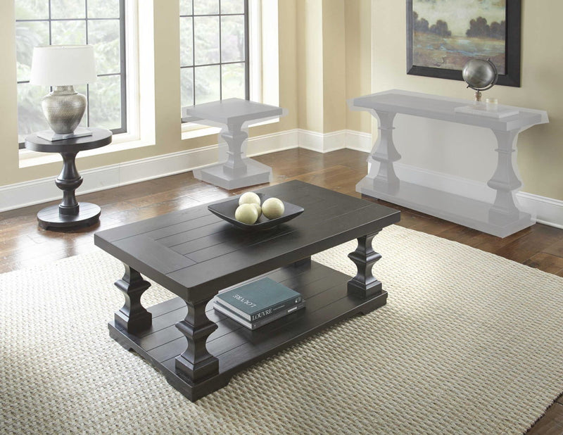 Steve Silver Dory Ebony Round 3pc Coffee Table Set