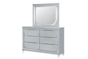 Global Furniture Caleb Silver Dresser and Mirror