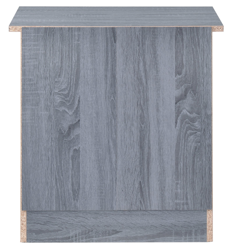 Glory Furniture Hudson Gray 3 Drawers Nightstand