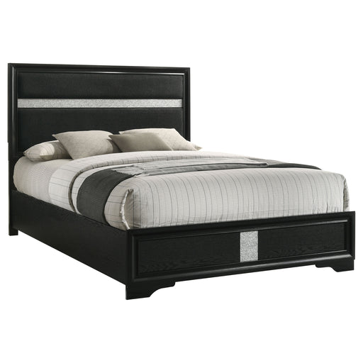 Coaster Furniture Miranda Black Cal King Panel Bed