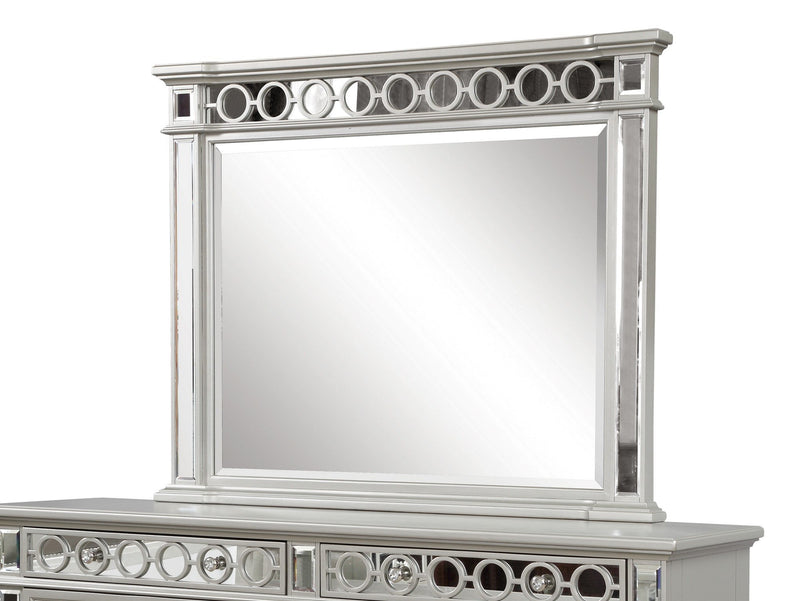 Galaxy Home Symphony Silver Wood Mirror