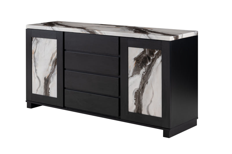 Global Furniture D12 Black Buffet